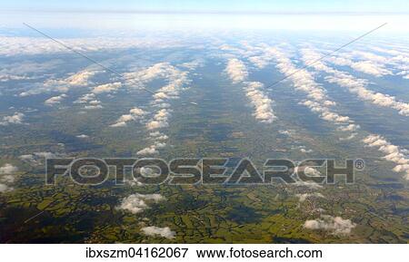 Aerial view, cloud formation above southern English landscape, England, United Kingdom, Europe View Large Photo Image Stock Photo - Aerial view, cloud formation above southern English landscape, England, United Kingdom, Europe. Fotosearch