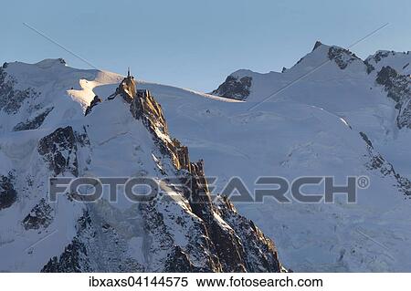 Stock Photography - Aiguille du Midi upper station, Chamonix, Rhone-Alpes, France, Europe. Fotosearch