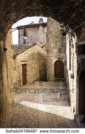 Alleyway, Santo Stefano di Sessanio, Abruzzo, Italy, Europe View Large Photo Image Stock Photo - Alleyway, Santo Stefano di Sessanio, Abruzzo, Italy, Europe. Fotosearch