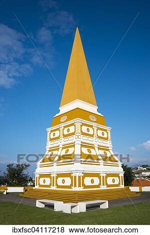 Alto da Memoria obelisk, Angra do Heroismo, Terceira, Azores, Portugal, Europe View Large Photo Image Stock Photo - Alto da Memoria obelisk, Angra do Heroismo, Terceira, Azores, Portugal, Europe. Fotosearch