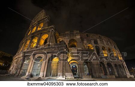 Amphitheater Colosseum at night, Rome, Lazio, Italy, Europe View Large Photo Image Stock Image - Amphitheater Colosseum at night, Rome, Lazio, Italy, Europe. Fotosearch