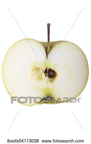 Stock Photo - Apple variety Auralia, cut. Fotosearch