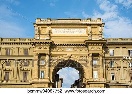 Arch Arcone, Piazza della Repubblica, Florence, Tuscany, Italy, Europe View Large Photo Image Stock Image - Arch Arcone, Piazza della Repubblica, Florence, Tuscany, Italy, Europe. Fotosearch