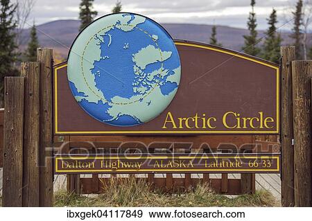 Arctic Circle, Dalton Highway, arctic Alaska, Alaska, USA View Large Photo Image Stock Photo - Arctic Circle, Dalton Highway, arctic Alaska, Alaska, USA. Fotosearch