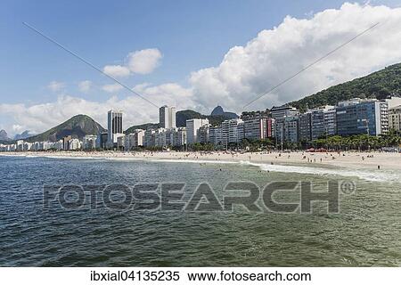 Stock Photography - Arpoador Beach, Ipanema, Rio de Janeiro, Brazil, South America. Fotosearch