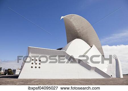 Auditorio de Tenerife Adan Martin, avant-garde congress and concert hall, by architect Santiago Calatrava, Santa Cruz de Tenerife, Tenerife, Canary Islands, Spain, Europe View Large Photo Image Stock Photo - Auditorio de Tenerife Adan Martin, avant-garde congress and concert hall, by architect Santiago Calatrava, Santa Cruz de Tenerife, Tenerife, Canary Islands, Spain, Europe. Fotosearch