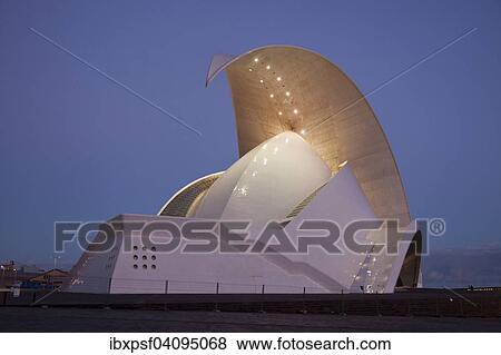 Auditorio de Tenerife Adan Martin, avant-garde congress and concert hall, by architect Santiago Calatrava, Santa Cruz de Tenerife, Tenerife, Canary Islands, Spain, Europe View Large Photo Image Stock Photo - Auditorio de Tenerife Adan Martin, avant-garde congress and concert hall, by architect Santiago Calatrava, Santa Cruz de Tenerife, Tenerife, Canary Islands, Spain, Europe. Fotosearch
