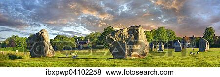Avebury Neolithic standing stone circle, UNESCO World Heritage Site, Avebury, Wiltshire, England, United Kingdom, Europe View Large Photo Image Stock Photo - Avebury Neolithic standing stone circle, UNESCO World Heritage Site, Avebury, Wiltshire, England, United Kingdom, Europe. Fotosearch