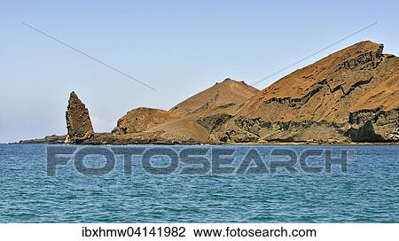 Bartolome Island with Pinnacle Rock, from the water, Galapagos Province, Galapagos Islands, Ecuador, South America View Large Photo Image Stock Image - Bartolome Island with Pinnacle Rock, from the water, Galapagos Province, Galapagos Islands, Ecuador, South America. Fotosearch