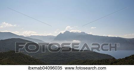 Bavella massif, mountain landscape, silhouette, Corsica, France, Europe View Large Photo Image Stock Photography - Bavella massif, mountain landscape, silhouette, Corsica, France, Europe. Fotosearch