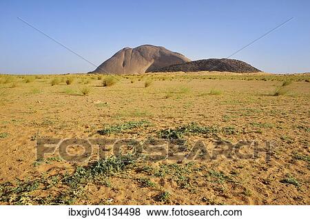 Stock Photo - Ben Amira, the second largest monolith in the world, Adrar region, Mauritania, Africa. Fotosearch