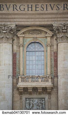 Benediction loggia for the Pope, central loggia at St. Peter's Basilica, Vatican City, Rome, Lazio, Italy, Europe View Large Photo Image Stock Image - Benediction loggia for the Pope, central loggia at St. Peter's Basilica, Vatican City, Rome, Lazio, Italy, Europe. Fotosearch