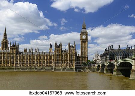Big Ben and Houses of Parliament, Thames, London, England, United Kingdom, Europe View Large Photo Image Stock Photo - Big Ben and Houses of Parliament, Thames, London, England, United Kingdom, Europe. Fotosearch