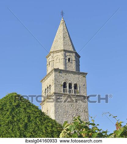 Brick bell tower from the 13th century, district parish church of St. Vid, Modest and Kresnecije, historic centre, Grasisce, Istra County, Istria, Croatia, Europe View Large Photo Image Stock Image - Brick bell tower from the 13th century, district parish church of St. Vid, Modest and Kresnecije, historic centre, Grasisce, Istra County, Istria, Croatia, Europe. Fotosearch