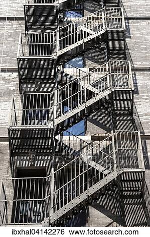 Building with fire escapes, Manhattan, New York, USA View Large Photo Image Stock Photograph - Building with fire escapes, Manhattan, New York, USA. Fotosearch