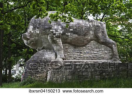 Bull sculpture, seven meter high animal sculpture by Paul Mersmann, Alboinplatz, Schoneberg, Berlin, Germany, Europe View Large Photo Image Stock Image - Bull sculpture, seven meter high animal sculpture by Paul Mersmann, Alboinplatz, Schoneberg, Berlin, Germany, Europe. Fotosearch