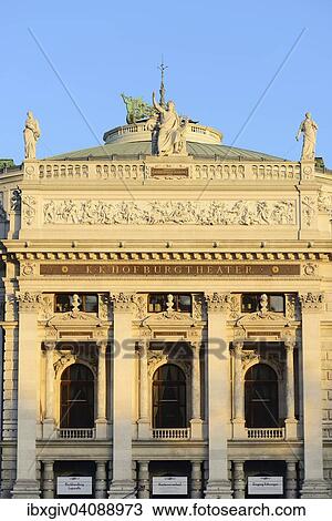Burgtheater in the evening light, Inner City, Vienna, Austria, Europe View Large Photo Image Stock Image - Burgtheater in the evening light, Inner City, Vienna, Austria, Europe. Fotosearch