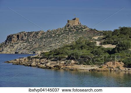 Cabrera Castle, Parque Nacional de Cabrera, Cabrera National Park, Cabrera Archipelago, Majorca, Balearic Islands, Spain, Europe View Large Photo Image Stock Photo - Cabrera Castle, Parque Nacional de Cabrera, Cabrera National Park, Cabrera Archipelago, Majorca, Balearic Islands, Spain, Europe. Fotosearch
