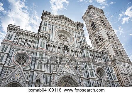 Campanile and cathedral, Duomo Santa Maria del Fiore, UNESCO World Heritage Site, Florence, Tuscany, Italy, Europe View Large Photo Image Stock Photograph - Campanile and cathedral, Duomo Santa Maria del Fiore, UNESCO World Heritage Site, Florence, Tuscany, Italy, Europe. Fotosearch