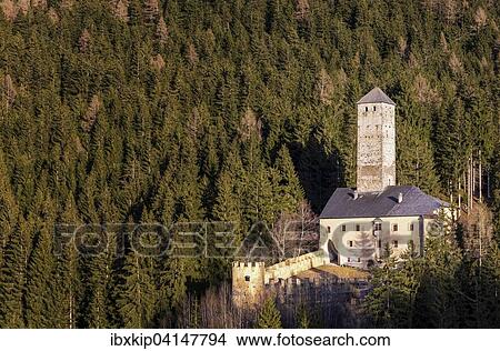 Picture - Castel Monguelfo, also Castel Welsperg, Puster Valley, Monguelfo-Tesido or Welsberg-Taisten, South Tyrol, Italy, Europe. Fotosearch