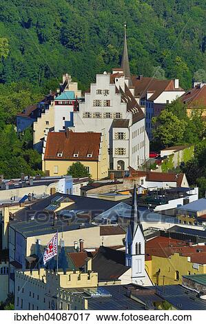 Stock Photo - Castle, Wasserburg am Inn, Upper Bavaria, Bavaria, Germany, Europe. Fotosearch