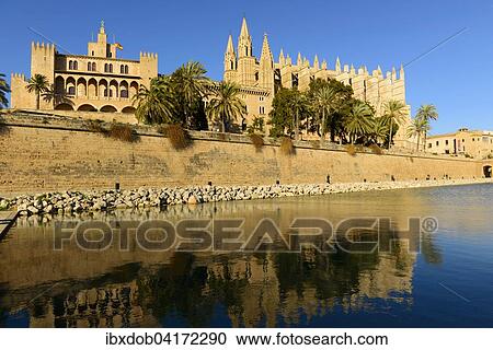 Cathedral of Santa Maria of Palma or La Seu, Palma de Mallorca, Mallorca, Balearic Islands, Spain, Europe View Large Photo Image Stock Image - Cathedral of Santa Maria of Palma or La Seu, Palma de Mallorca, Mallorca, Balearic Islands, Spain, Europe. Fotosearch