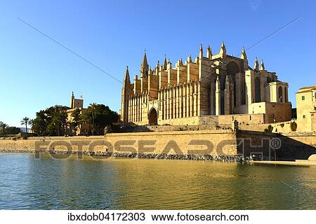 Cathedral of Santa Maria of Palma or La Seu, Palma de Mallorca, Mallorca, Balearic Islands, Spain, Europe View Large Photo Image Stock Image - Cathedral of Santa Maria of Palma or La Seu, Palma de Mallorca, Mallorca, Balearic Islands, Spain, Europe. Fotosearch