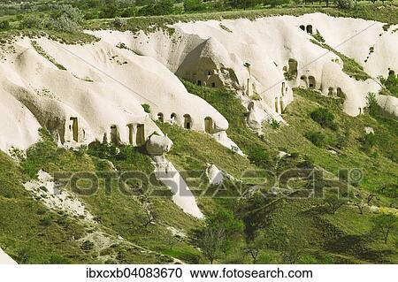Cave dwellings and tufa formations, Uchisar, Nevsehir Province, Cappadocia, Anatolia, Turkey, Asia View Large Photo Image Stock Image - Cave dwellings and tufa formations, Uchisar, Nevsehir Province, Cappadocia, Anatolia, Turkey, Asia. Fotosearch