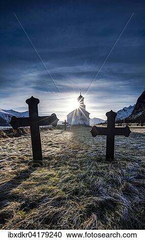 Cemetery with graves and church of Gimsoy, Gimsoykirke, Gimsoy, Lofoten, Norway, Europe View Large Photo Image Stock Image - Cemetery with graves and church of Gimsoy, Gimsoykirke, Gimsoy, Lofoten, Norway, Europe. Fotosearch
