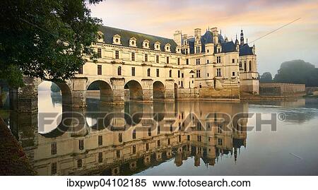 Stock Photography - Chateau de Chenonceau, Loire Valley, Chenonceaux, Indre-et-Loire Departement, France, Europe. Fotosearch