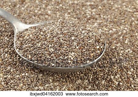 Stock Image - Chia seeds. Fotosearch