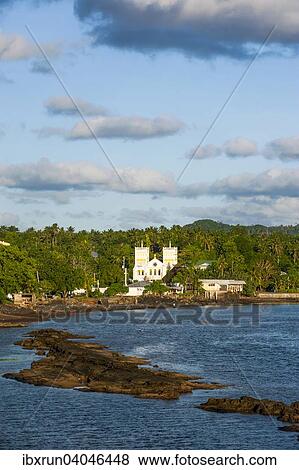 Church in tropical surroundings, Tutuila, American Samoa, Oceania View Large Photo Image Stock Photo - Church in tropical surroundings, Tutuila, American Samoa, Oceania. Fotosearch
