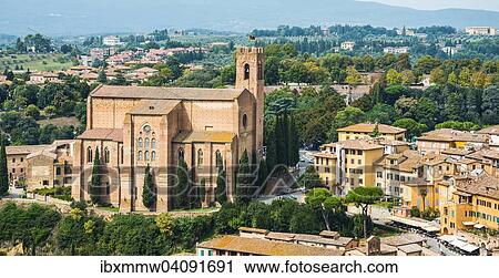 Church of San Domenico, Siena, Tuscany, Italy, Europe View Large Photo Image Stock Image - Church of San Domenico, Siena, Tuscany, Italy, Europe. Fotosearch