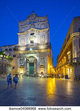 Church of Santa Lucia alla Badia on cathedral square, La Vergine del Piliere, Syracuse, Province of Syracuse, UNESCO World Heritage Site, island of Ortigia, Ortigia, Sicily, Italy, Europe View Large Photo Image Stock Photo - Church of Santa Lucia alla Badia on cathedral square, La Vergine del Piliere, Syracuse, Province of Syracuse, UNESCO World Heritage Site, island of Ortigia, Ortigia, Sicily, Italy, Europe. Fotosearch