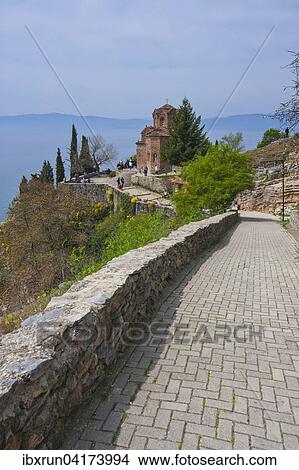 Church of St. John at Kaneo, Unesco World Heritage Site, on Lake Ohrid, Ohrid, Macedonia, Europe View Large Photo Image Picture - Church of St. John at Kaneo, Unesco World Heritage Site, on Lake Ohrid, Ohrid, Macedonia, Europe. Fotosearch