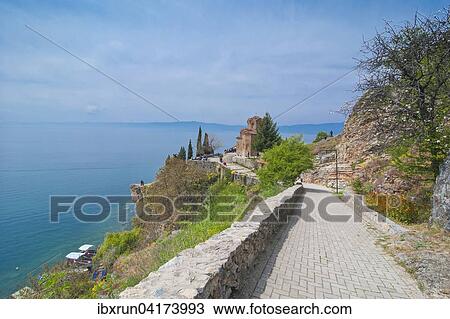 Church of St. John at Kaneo, Unesco World Heritage Site, on Lake Ohrid, Ohrid, Macedonia, Europe View Large Photo Image Stock Image - Church of St. John at Kaneo, Unesco World Heritage Site, on Lake Ohrid, Ohrid, Macedonia, Europe. Fotosearch