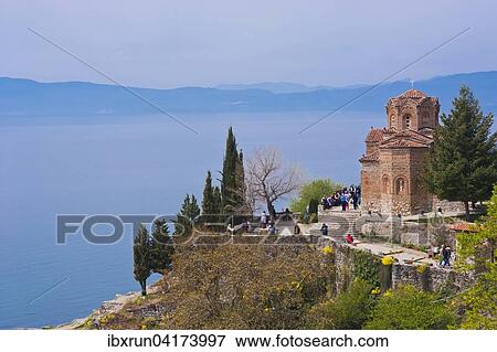 Church of St. John at Kaneo, Unesco World Heritage Site, on Lake Ohrid, Ohrid, Macedonia, Europe View Large Photo Image Stock Photo - Church of St. John at Kaneo, Unesco World Heritage Site, on Lake Ohrid, Ohrid, Macedonia, Europe. Fotosearch