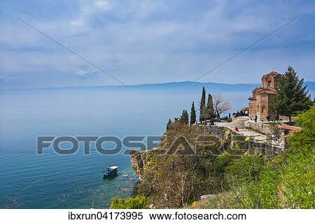 Church of St. John at Kaneo, Unesco World Heritage Site, on Lake Ohrid, Ohrid, Macedonia, Europe View Large Photo Image Stock Photography - Church of St. John at Kaneo, Unesco World Heritage Site, on Lake Ohrid, Ohrid, Macedonia, Europe. Fotosearch