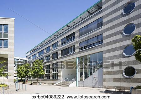 Stock Image - City-Forum, office, residential and commercial building, Russelsheim, Hesse, Germany, Europe. Fotosearch