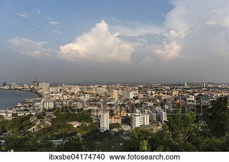 Cityscape, Pattaya Bay, Pattaya, Chon Buri Province, Thailand, Asia View Large Photo Image Stock Image - Cityscape, Pattaya Bay, Pattaya, Chon Buri Province, Thailand, Asia. Fotosearch