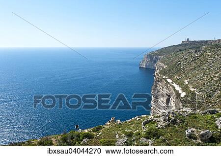Stock Image - Cliffs, Dingli Cliffs on the south west coast, Malta, Europe. Fotosearch