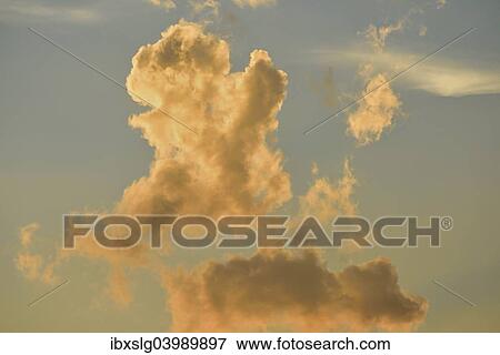 Clouds in the evening light, Bavaria, Germany, Europe View Large Photo Image Stock Photo - Clouds in the evening light, Bavaria, Germany, Europe. Fotosearch