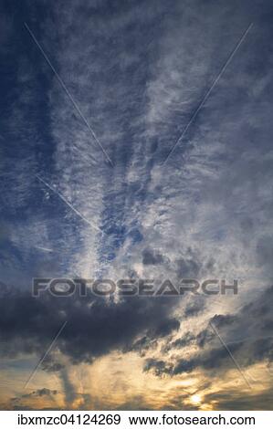 Clouds in the evening sky View Large Photo Image Stock Photo - Clouds in the evening sky. Fotosearch