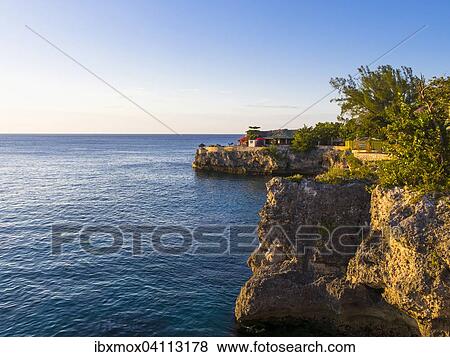 Stock Photo - Coast of Negril, Westmoreland region, Jamaica, North America. Fotosearch