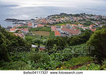 Coastal town, Ribeiras, Pico, Azores, Portugal, Europe View Large Photo Image Stock Photo - Coastal town, Ribeiras, Pico, Azores, Portugal, Europe. Fotosearch
