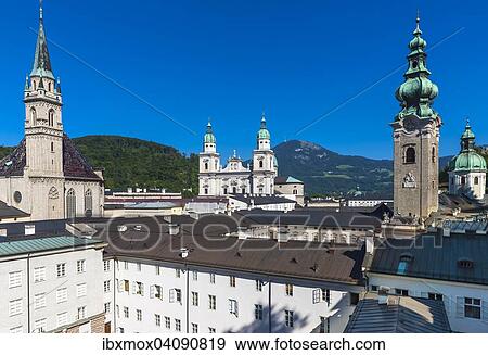 Stock Photo - Collegiate Church of St. Peter, St. Francis Church, Collegiate Church and Cathedral, St. Peter district, city of Salzburg, Salzburg State, Austria, Europe. Fotosearch