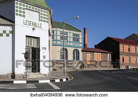 Colonial building, a former reading room, Luderitz, Namibia, Africa View Large Photo Image Stock Photograph - Colonial building, a former reading room, Luderitz, Namibia, Africa. Fotosearch
