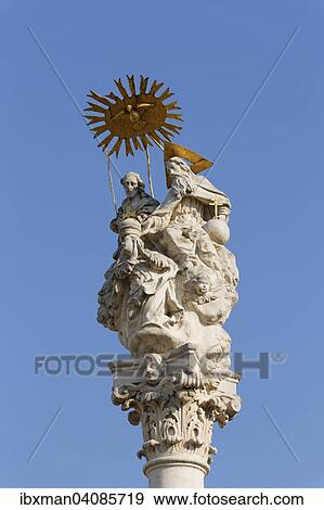 Coronation of the Virgin column or plague column Grosshoflein, Northern Burgenland, Burgenland, Austria, Europe View Large Photo Image Stock Photo - Coronation of the Virgin column or plague column Grosshoflein, Northern Burgenland, Burgenland, Austria, Europe. Fotosearch