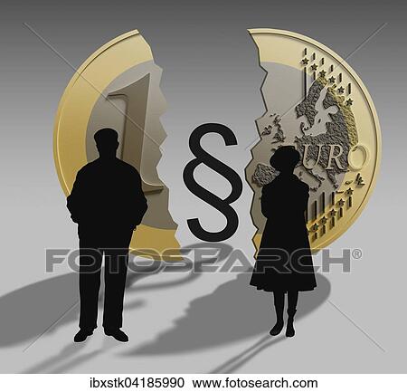 Couple, divorce, paragraph symbol and split Euro View Large Photo Image Stock Image - Couple, divorce, paragraph symbol and split Euro. Fotosearch