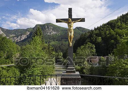 Crucifix on the Topperbrucke bridge, Kasten, Lunz am See, Eisenwurzen, Mostviertel, Lower Austria, Austria, Europe View Large Photo Image Stock Photo - Crucifix on the Topperbrucke bridge, Kasten, Lunz am See, Eisenwurzen, Mostviertel, Lower Austria, Austria, Europe. Fotosearch